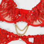 Billie | Flame Embroidery Four-Piece Set