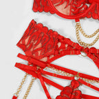 Billie | Flame Embroidery Four-Piece Set