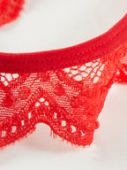 Seraphine | Plunge Lace Open Bodysuit
