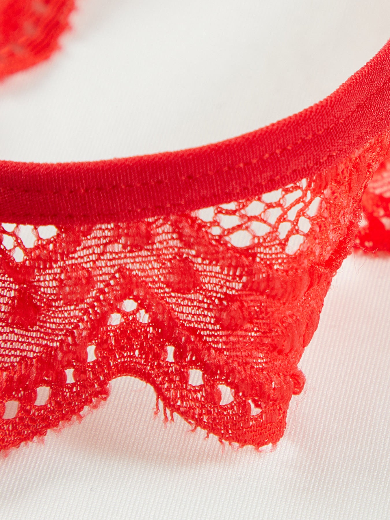 Seraphine | Plunge Lace Open Bodysuit