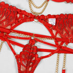 Billie | Flame Embroidery Four-Piece Set