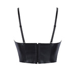 Jasmine | Faux Leather Lace-Up Corset