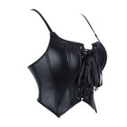 Jasmine | Faux Leather Lace-Up Corset