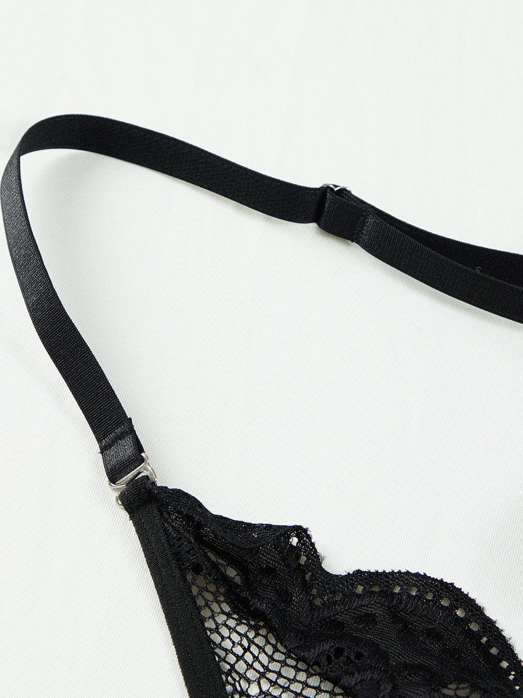 Seraphine | Plunge Lace Open Bodysuit