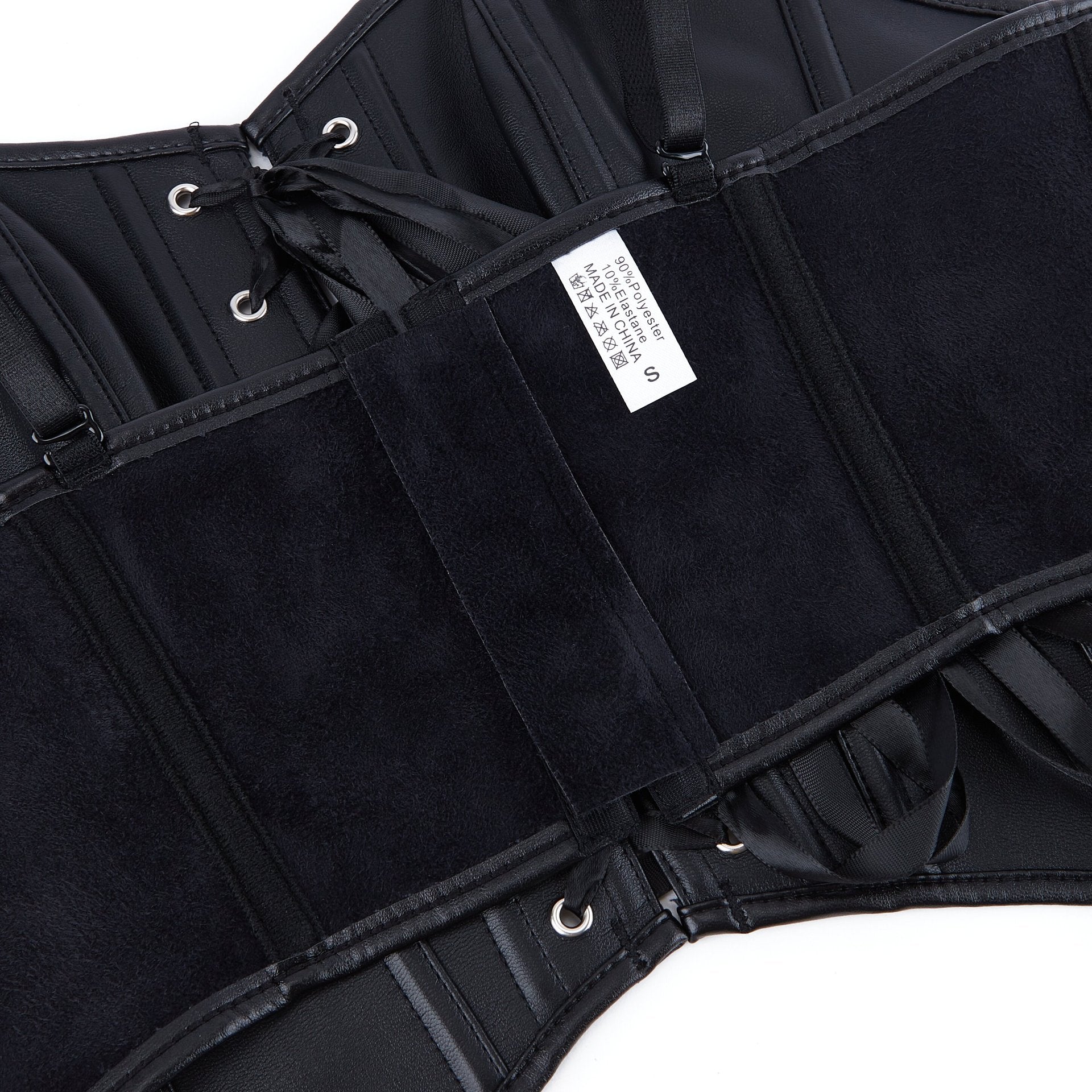 Jasmine | Faux Leather Lace-Up Corset