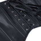 Jasmine | Faux Leather Lace-Up Corset