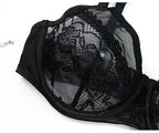 Freya | Embroidered Lace Three-Piece Lingerie Set