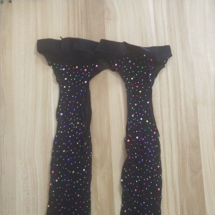 Celeste | Crystal Fishnet Tights