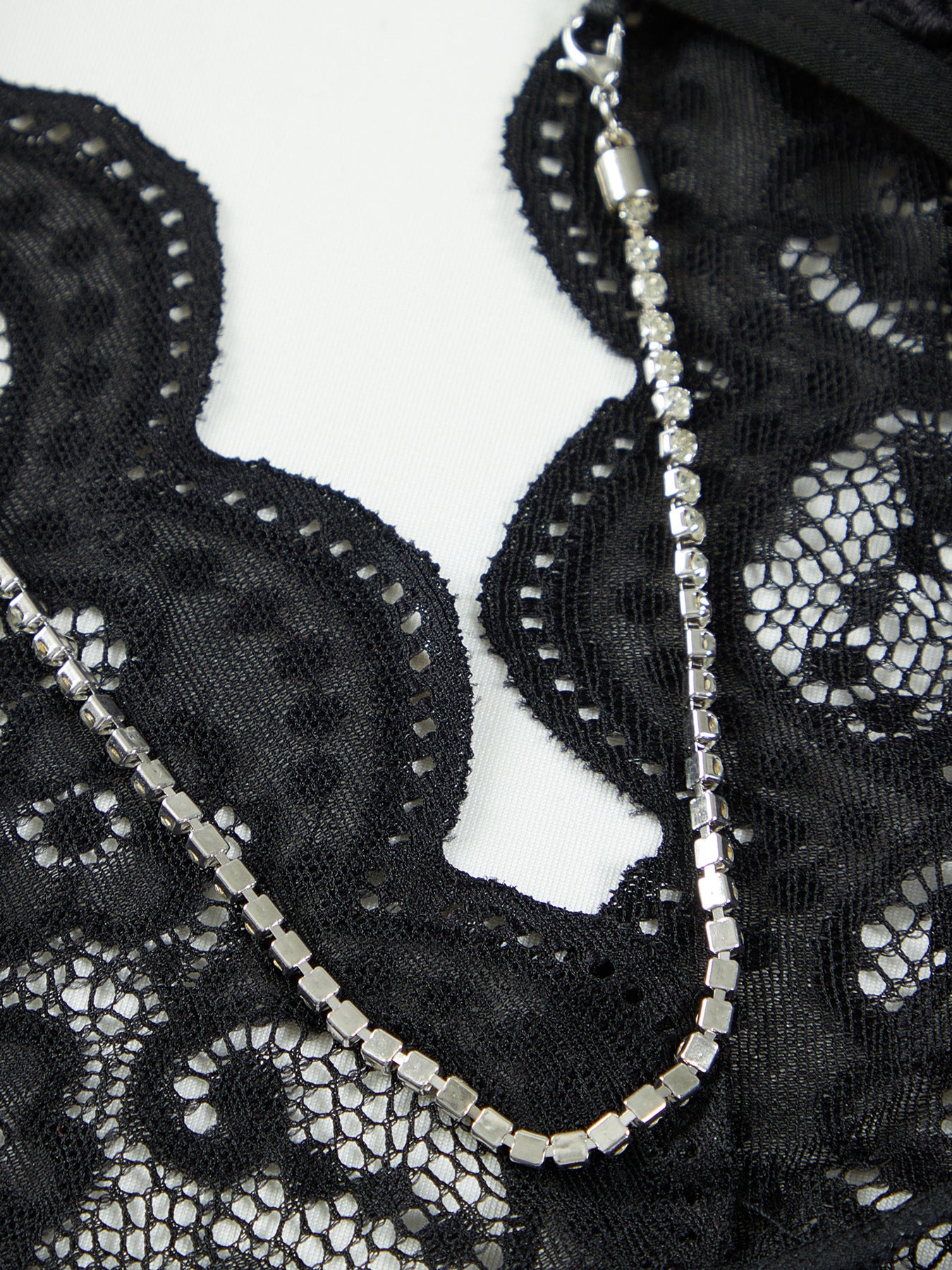 Seraphine | Plunge Lace Open Bodysuit