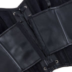 Jasmine | Faux Leather Lace-Up Corset
