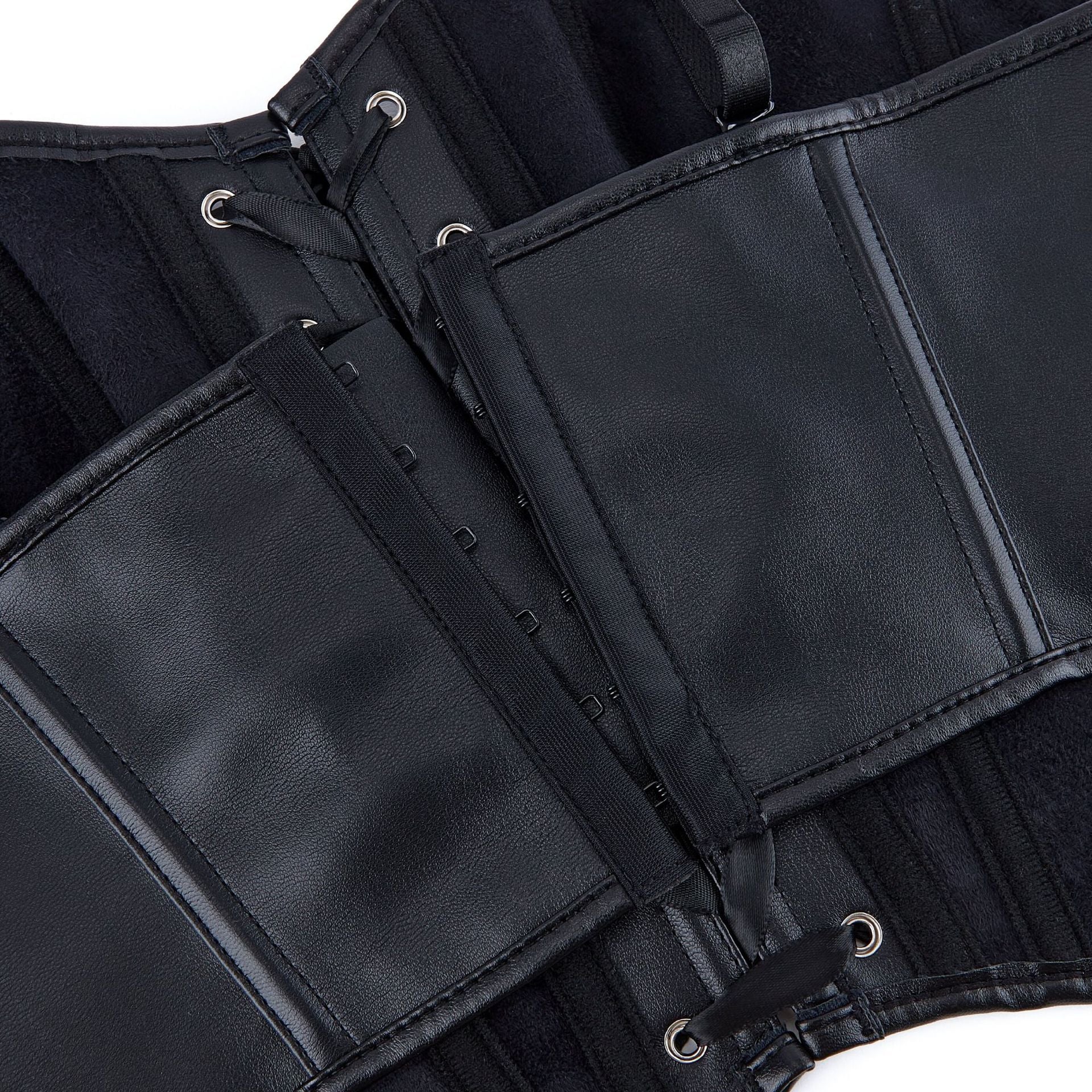 Jasmine | Faux Leather Lace-Up Corset
