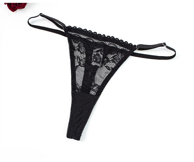 Freya | Embroidered Lace Three-Piece Lingerie Set