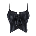 Jasmine | Faux Leather Lace-Up Corset